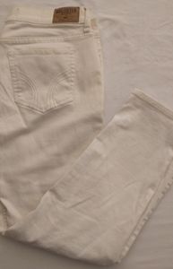 Hollister distressed Vintage Boyfriend White jeans